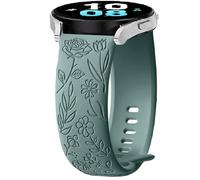 Silicone Bracelet pour Garmin Venu 4 45mm/3/2,Vivoactive 4, 22mm Flower Sport Bracelets de Remplacement pour Garmin Forerunner 570 47mm/970/255/265 Music