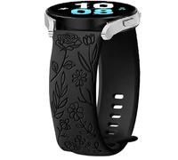 Silicone Bracelet pour Garmin Venu 4 45mm/3/2,Vivoactive 4, 22mm Flower Sport Bracelets de Remplacement pour Garmin Forerunner 570 47mm/970/255/265 Music