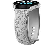 Silicone Bracelet pour Huawei Watch 5 46mm/4/4 Pro/3/3Pro/Ultimate/Ultimate 2/Buds, 22mm Flower Sport Bracelets de Remplacement pour Honor MagicWatch 2 46mm/Watch GS Pro/GS 3