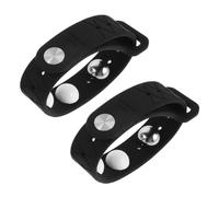 Silicone Bracelets Anti-nausées Noir 2 Pièces | Pression Continue, pour Mal des Transports et Nausées du Matin, Usage Quotidien