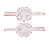 Silicone Bread Sling 2 Pack | Heat Tolerant & Non Stick Baking Mat for Excellent Bread | Reusable Grip - Enhanced Bread Maker Accessories/Oven Baking/Cooking (Red)