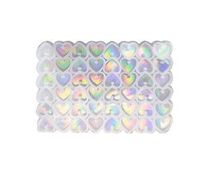 Silicone brillant, aime les formes holographiques, les ombres de lumière, boucles d'oreilles, pendentifs, moule, ornements, bijoux, résine époxy, moule artisanal, résine, boucles d'oreilles, bracelets
