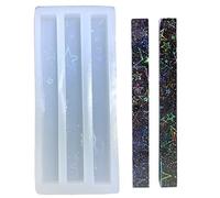 Silicone brillant - Long bâton de cire - Formes légères ombres - Pendentifs en forme de pendentif