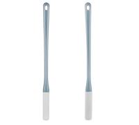 Silicone Brosse de Nettoyage des Pieds à Long Manche 2 Pièces | Brosse à Orteils, Poils Denses, Exfoliation Douce, Rangement Pratique, Usage Hygiène Quotidienne