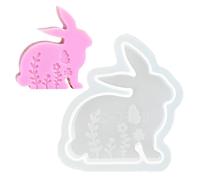 Silicone Bunny Casting Mold | Handmade Spring Bunny Candle Casting Mold - Smooth Inner Wall Casting Art Crafts for Chocolate, Jelly Ornaments, Candle, Soap, Plaster