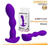Silicone-Dildo-Vibrating-Prostate-Massger-Anal-Sex-Plug-Vibrator-Butt-Beads-Toy