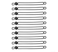 Silicone Cable Ties 108mm Reusable Wire Organizer(Black-108mm)