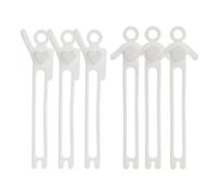 Silicone Cable Ties, 6 x Electronic Charging Cable Cord, 4.13x0.47in Silicone Material, Headphone Wire Bundling Straps, Functional Tool for Travel Home, Femmes, Hommes