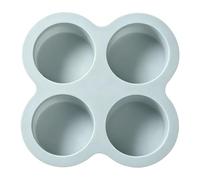 Silicone Cake Mold 4 Cavity - Round Non-Stick | Air Fryer Pizza Baking Pan | 5.39x1.18in Heat Resistant Flexible, Easy Release Reusable, Rainbow Cake Layers