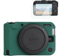Silicone Camera Case for Canon EOS R50V Green Soft Protective Case Cover for Canon EOS R50V Camera with 2 Screen Protectors