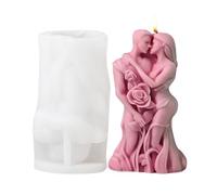 Silicone Candle Molds - Hugging Couple 3D Design, High-Quality Flexible | Material, Creativee Candle Making Accessory, Uniquee Couple Design | Perfect for Homemade Soap Clay Craft Plaster, Artistic D
