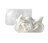 Silicone Candle Molds - Silicone Non Stick 3D Motorcycle | Reusable Soap Resin Mould | 3D Motorcycle Candle Mold, Flexible Non-Stick For Plaster Resin Concrete Ceramics Wax, DIY Home Decor Table Decor