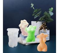 Silicone Candle Mould,Body Type Candle Shape,Handmade Candle Making Kit,3d Diy Silicone Mould,Molding Moulds,Aromatic Plaster Making Tools.[W515]