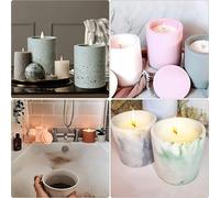 Silicone Candle Mould,Candle Cement Mould With Lid,Reusable Concrete Mould For Epoxy Resin,Clay,Plaster,Perfect For Candle Holder,Flowerpot,Pen Holder