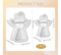 Silicone Candle Mould,Diy Candle Mould,Silicone Candle Mould,Diy Candle Mould,Candle Making Mould,Handmade Aroma Candle Mould (White-Angel)