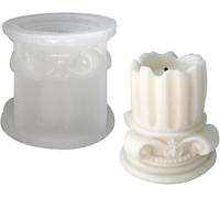 Silicone Candle Mould,Roman Column,Ancient Greek Goddess 3d Silicone Mould For Aromatherapy Candle Making Plaster (6#)