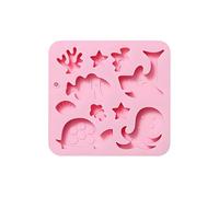 Silicone Candy Molds - 10 Cavity Sea Animal Chocolate Moulds for Baking, Jelly, Gummy, Cookie, Cake Decoration, s and Homemade Treats, Flexible Reusable Non Stick Kitchen Mold 6.18 Inches