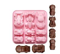 Silicone Car Mold - Easy Release 9 Cavity Non Stick Miniature Car Silicone Molds, Flexible Craft Casting Molds, DIY Resin Clay Soap Candle Chocolate Mold for Beginners Professionals Kids Crafting Use