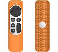Silicone Case Compatible With Apple Tv 4K 2021 Remote Control, Ultra-Thin And Lightweight, Anti-Drop, Anti-Collision, Suitable For Apple Tv 4K Remote Control Case 2021.Orange