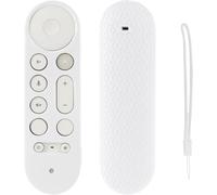 Silicone Case Compatible With Google Tv Streamer 4K Tv 2024 Remote Control, Soft Rubber Protective Cover, Shockproof ¿ White[H1222]