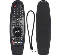 Silicone Case For Lg Magic Tv Remote Control, An-Mr19Ba An-Mr18Ba An-Mr600 Mr650 An-Mr20Ga Akb75855501, Protective Case For Lg Remote Control, Non-Slip, Anti-Shock, Washable (Black)[H643]