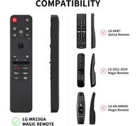 Silicone Case For Lg Mr25Ga Magic Remote (Oled Series C5 B5 G5 M5 M5) Shockproof Anti-Slip Custom Protective Cover With Handle For Lg Smart Tv Remote (Green)