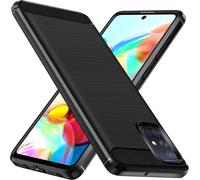 Silicone Case For Samsung Galaxy A71 4g, [Military Shockproof Protection] Protective Case, Slim Soft Tpu Anti-Scratch Back Bumper Cover, Black