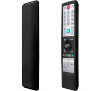Silicone Case for Toshiba TV Remote Control CT-8541, CT-8533, CT-8528, Non-Slip, Anti-Shock and Washable ¿ Black (Please Confirm the Thickness Remotely Via Figure 2 Before Purchasing)