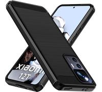 Silicone Case For Xiaomi 12t 5g/Xiaomi 12t Pro 5g, [Military Shockproof Protection] Protective Case, Slim Soft Tpu Anti-Scratch Back Bumper Cover, Black