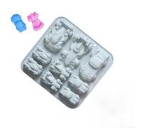 Silicone Casting Form, Non Stick Reusable, Miniature Car Shaper Epoxy Resin Mold Tool, Chocolate Dessert Soap Candle Ice Making Kit, Craft Supply Beginner Professional Use for Workshop Art