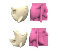 Silicone Casting Mould Succulent Planter Moulds Whale Shape Concrete Vase Molds Suitable for Resin Pen Holder Creation Reusable Silicone Moulds