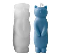 Silicone Cat Mold, Standing Kitten Silicone Mold, 1.97x1.65in Animal Aromatherapy Candle and Making, Creative Handmade Mould for Ice Cubes, and Crafts