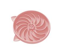 Silicone Cat Slow Feeder Bowl, Anti-Slip Puzzle Pet Feeder for Dry and | Spiral Maze Design to Slow Down Fast Eating, Secure Bottom Suction Cup Prevents Sliding, Flexible Food-Grade Silicone for