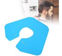 Silicone cheveux châle coupe de cheveux cou bouclier barbier coiffure Cape coupe de cheveux collier de coiffure professionnel coupe de cheveux guide de tampon, 19,7 x 16,9 pouces(20*20*4cm-Bleu)