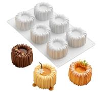Silicone Chocolate Molds - 6 Cavity French Style Lace Mousse Pan For Baking | Crafted From Premium Food-grade Silicone That Ensures Effortless Release And Quick Cleanup For Home Bakers