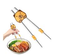Silicone Chopstick Aid - Capybara Training Helper for Kids | Soutient l'apprentissage avec un connecteur doux et une prise lavable pour les débutants à manger à la maison ou à l'école, 1,18x1,38 pouce