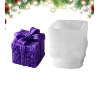 Silicone Christmas Box Mold - Reusable 3D Resin Craft Mold | Flexible Handmade Container Casting Tool for Decorative Creations | Holiday Home Office Party Chocolate Soap Cake