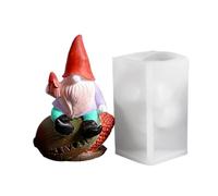 Silicone Christmas Molds, Cute 3D Dwarf Mould Set, Festive Gnome Shaped Baking Form, Flexible Tray with Non Stick Easy Release, Decorative Mold for Holiday Table Centerpiece Home