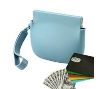 Silicone Coin Purse, Small Pocket Box for Coins and Wired Earbuds, 10x8cm/3.94x3.15 inches Zippered Pouch, Compact Silicone Storage Bag for Women and Men, Travel-Friendly Organizer