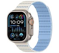 Silicone Compatible avec Bracelet Apple Watch 40/44/46/42/41/45/38/49mm Femme Homme, Sport Bracelet Compatible avec iWatch Serie 10 9 8 7 6 5 4 3 2 1 SE Ultra (BLEU, 38/40/41/42(S10))