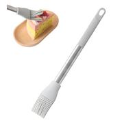 Silicone Cooking Brush, Heat Resistant Food Tool, 11.81 Inches Anti Scald Basting Brush with Soft Bristles, Food Grade Oil Applicator Design, Baking BBQ Kitchen Tool for Home Use
