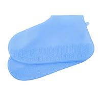 Silicone Couvre-chaussures Taille L Antidérapants Bleu pour Intérieur | Bande Élastique, Ouverture Souple Facile à Enfiler, Protection des Sols Durs, Usage Quotidien