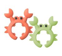 Silicone Crab Utensils Holder Creative Crab Shaped Spatula Rack 2Pack | Spoon Holder, Kitchen Gadget Pot Clip, Ladle Spatula Holder, For Kitchen Counter
