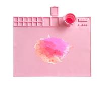 Silicone Craft - Silicone Painting, Integrated Paint Palette, Washable Drawing Board, Multi Purpose Art Pad | Artist Clay, Kids DIY Crafts, Painting, Resin, Jewelry Making, C