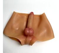 Silicone Culotte Pénis Réaliste 16cmØ38mm Strappy Invisible Gode Solide M | YILUQIFLY Haute élasticité Cdeau Sexuel Unisexe Sex Toys Masturbateurs Jeu de Rôle Outils Couple Femmes Lesbiennes SM
