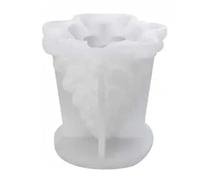 Silicone de Bougie d'arbre de Noël, Moule en Résine époxy de Silicone en Forme d'arbre, Moule D'ornement pour L'artisanat d'art de Savon de Bougie de Bricolage, Chocolat, 3,35 X