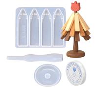 Silicone de Noël | Facile Libération Multifonctionnel | Moule En Silicone Pour Coulée De Sous-verres - Pour Ciment Argile Savon Résine Craie Et Cuisine