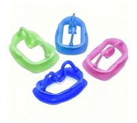Silicone Dental Cheek Retractor, Mouth Opener for Teeth Whitening, Orthodontics, Oral Care, 4 Pack Reusable Mouth Retractor for Adults, Multi-Color