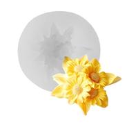 Silicone détaillé pour décorations de fleurs en, projets de savon artisanal, moule artisanal