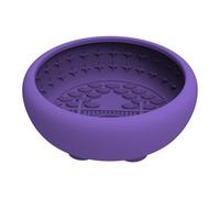 Silicone Dog Slow Feeder Bowl - Silicone Bowl with Suction, Non-Slip Silicones Pet Dishes with Strong Suction Cup | for Puppy Medium Pet Drinking Eating Water Standing Car Home Outdoor Indoor Yard